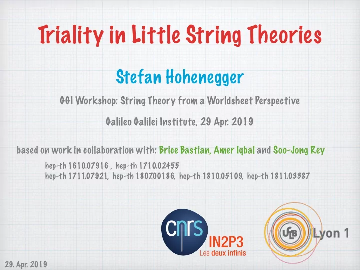 triality in little string theories
