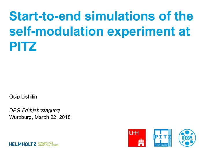 start to end simulations of the