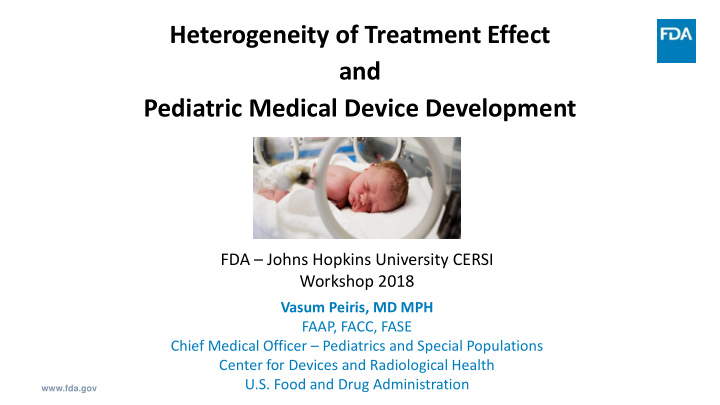 heterogeneity of treatment effect and pediatric medical