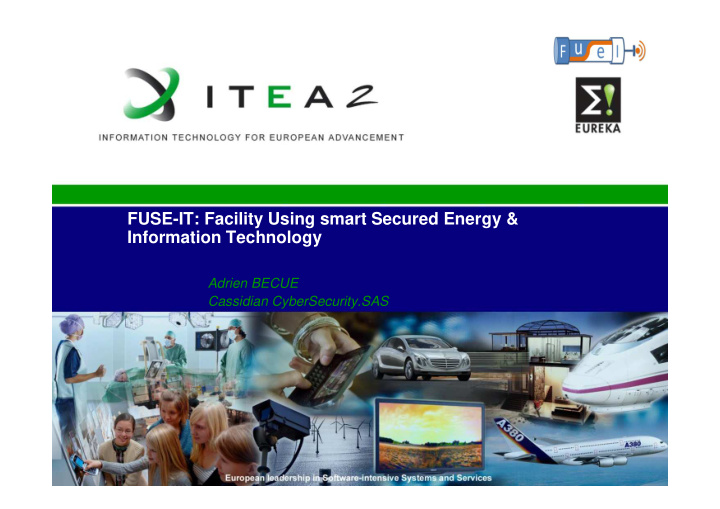 fuse it facility using smart secured energy information