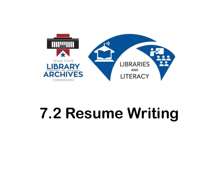 7 2 resume writing objective