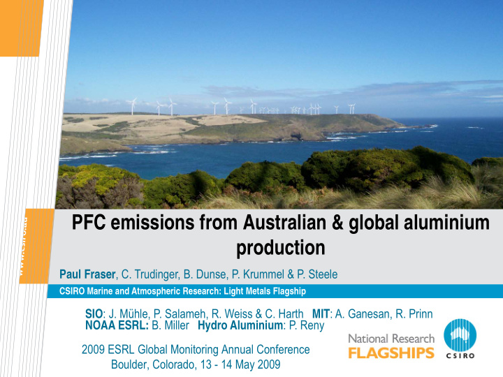 pfc emissions from australian global aluminium production