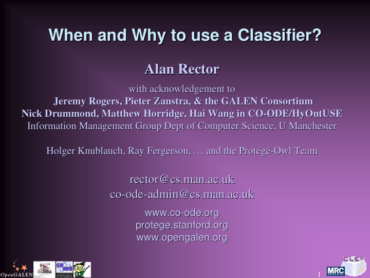when and why to use a classifier when and why to use a