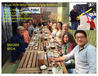 $NIGMS  $FDA  The Central Dogma of Molecular Pharmacology (~1985 to present): Target  Ligand