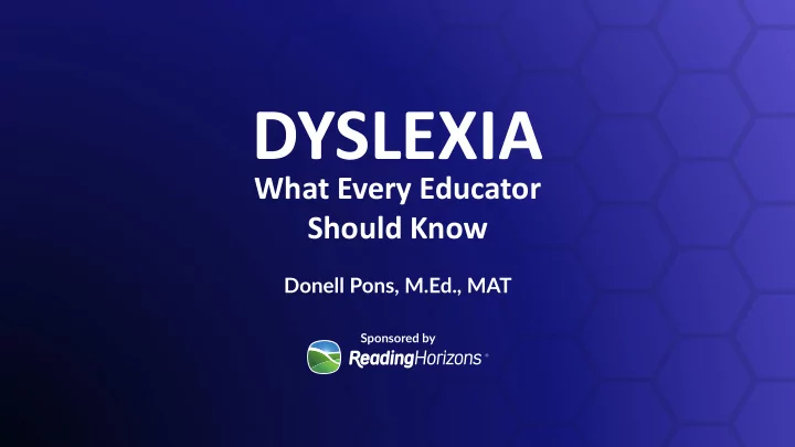 dyslexia