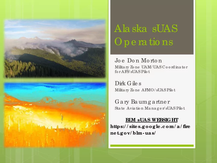 ala ska suas ope ra tio ns