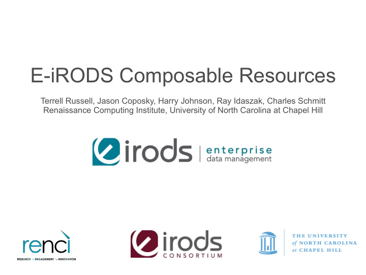 e irods composable resources