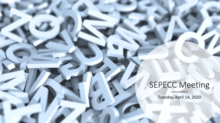 sepecc meeting