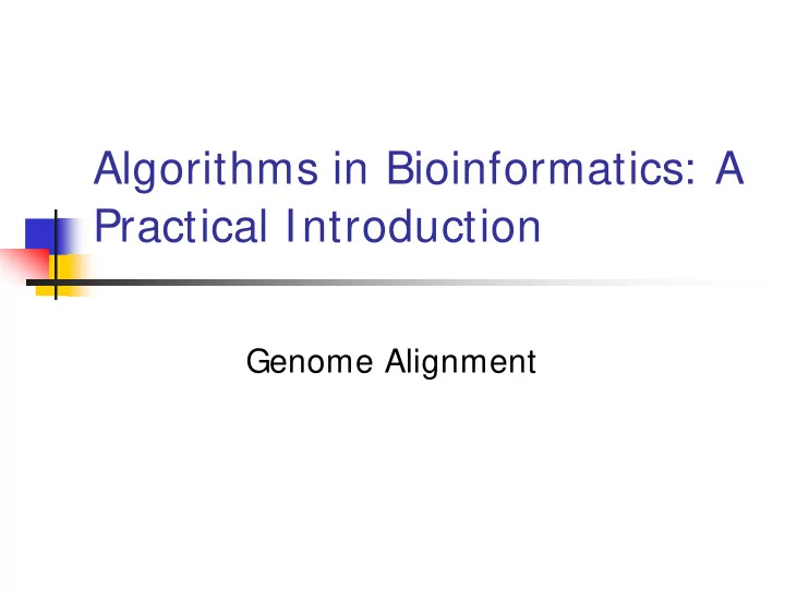 algorithms in bioinformatics a practical introduction