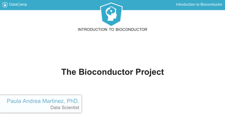 the bioconductor project
