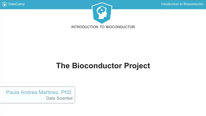 the bioconductor project
