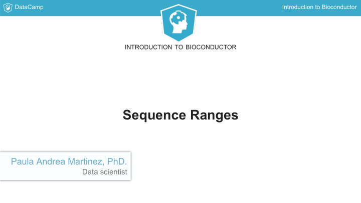 sequence ranges