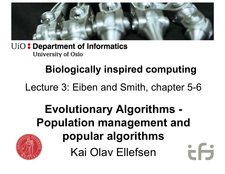 evolutionary algorithms population management and popular