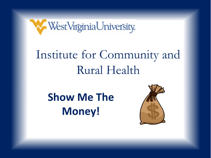 institute for community and rural health
