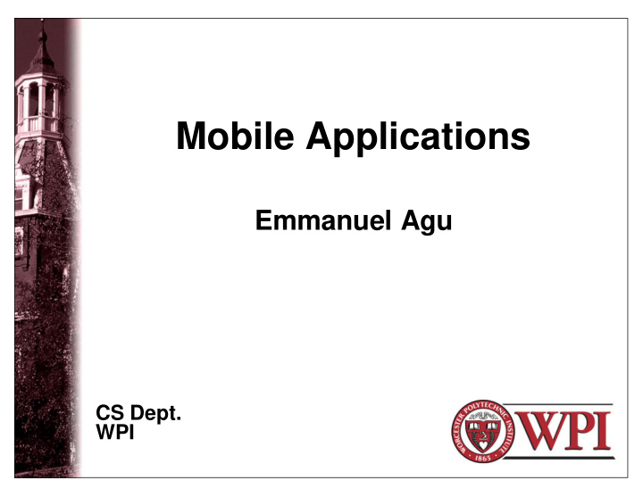 mobile applications