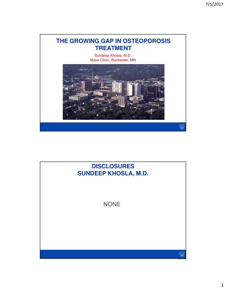 the growing gap in osteoporosis treatment