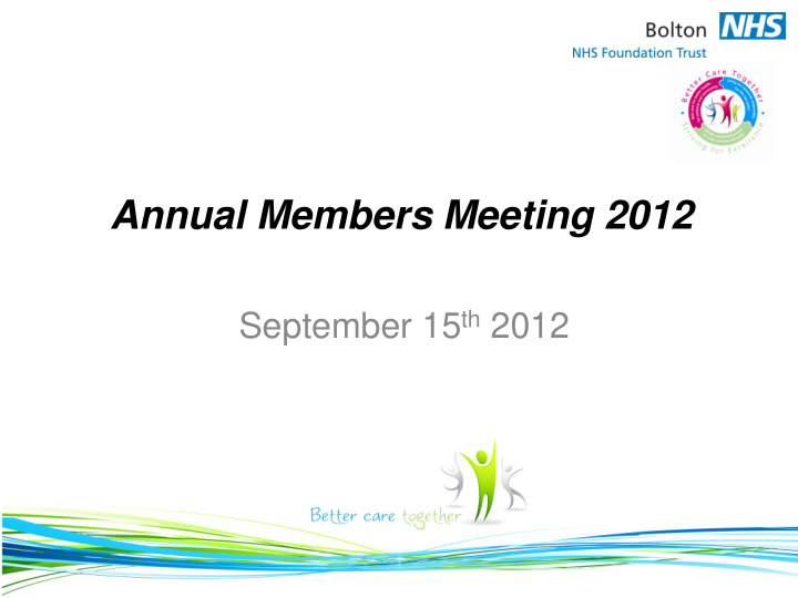 annual members meeting 2012