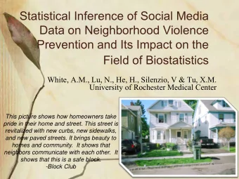 Field of Biostatistics  White, A.M., Lu, N., He, H., Silenzio, V &amp; Tu, X.M.  University of