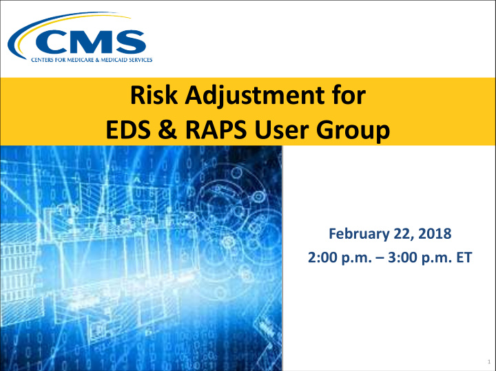 risk adjustment for eds raps user group
