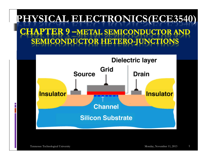 physical electronics ece3540