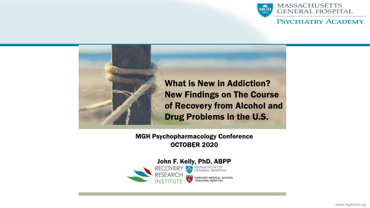 what is new in addiction new findings on the course of