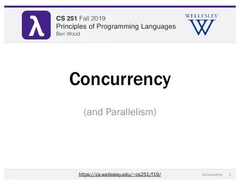 CS 251 Fall 2019 CS 251 Fall 2019  Principles of Programming Languages  Principles of