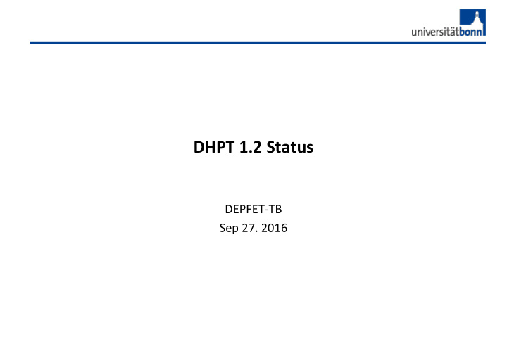 dhpt 1 2 status