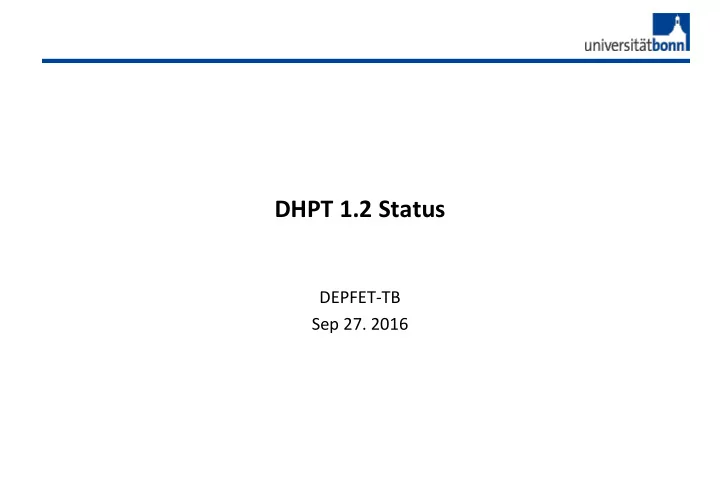 dhpt 1 2 status