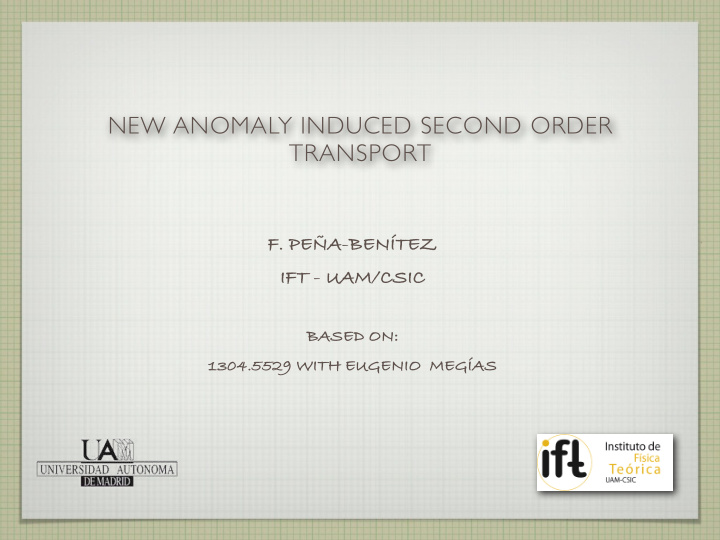 new anomaly induced second order transport