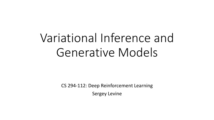 variational inference and