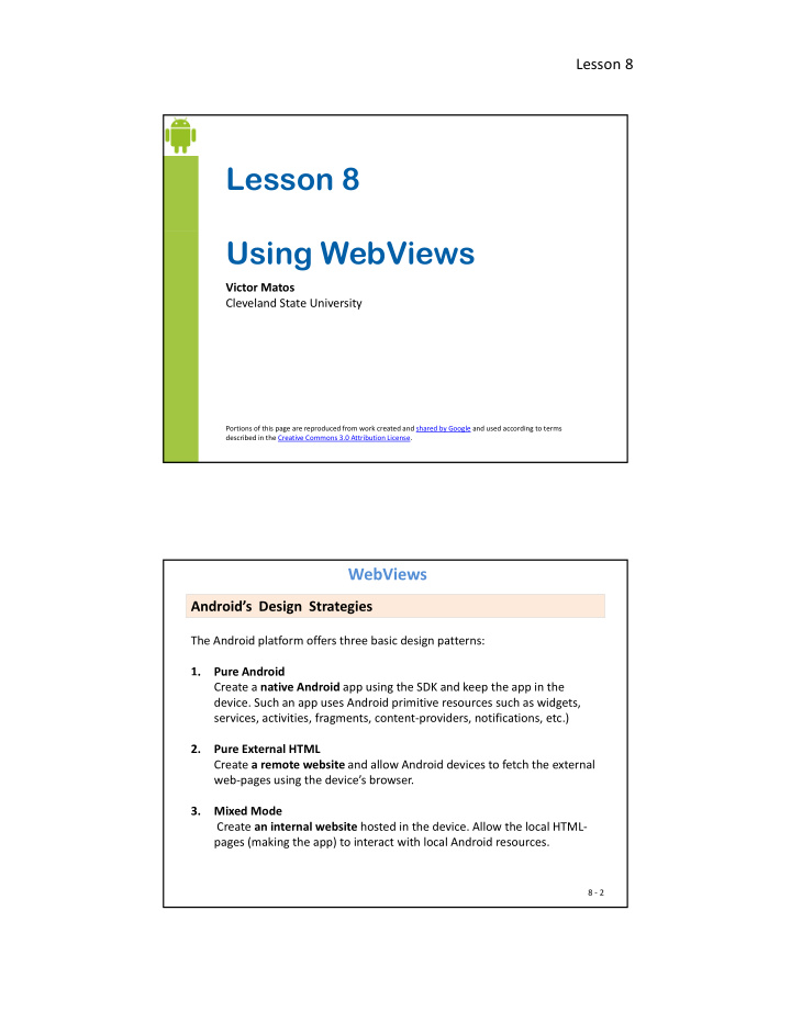 lesson 8 using webviews