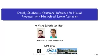 Doubly Stochastic Variational Inference for Neural  Processes with Hierarchical Latent Variables