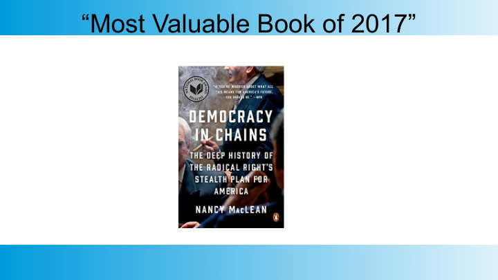 most valuable book of 2017 frank kashner