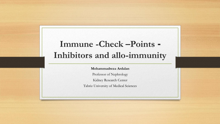 immune check points