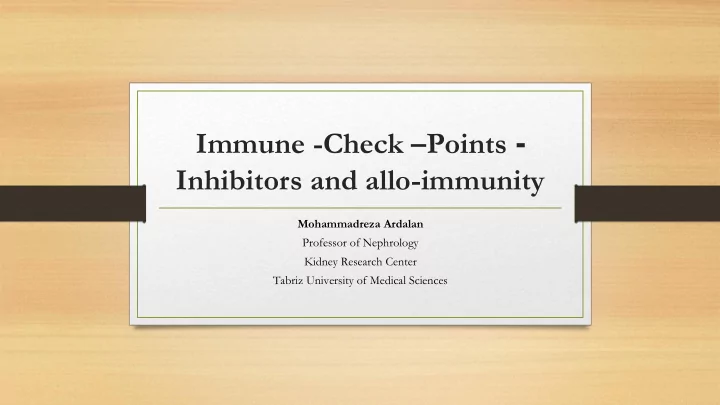 immune check points