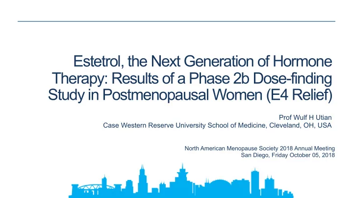 estetrol the next generation of hormone therapy results