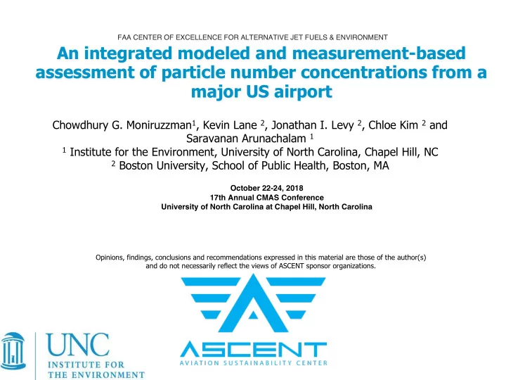 an integrated modeled and measurement based assessment of