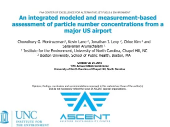 An integrated modeled and measurement-based  assessment of particle number concentrations from a