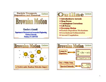 du  Langevin  Langevin  +    =  u  n  (  t  )  Equation  Equation  dt    =    =    3  d