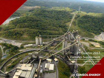 4 th Quarter 2017  Earnings Supplement  February 6, 2018  Disclaimer  This presentation contains