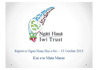 Co-Chairs  Lance Rapana &amp; Mokoro Gillett  Trustees  Linda Raupita  Te Ao Marama Maaka