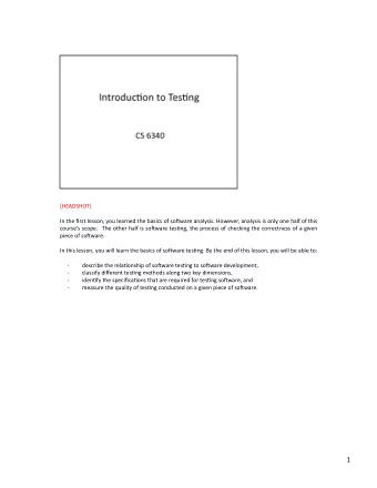 1    Lets  start  with  an  overview  of  how  a  typical