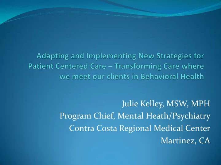 julie kelley msw mph
