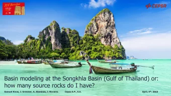 how many source rocks do I have?  1  Samuel Rivas, J. Grimmer, A. Alaminos, J. Navarro.