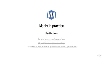 Monix in practice  Ilya Murzinov  https://twitter.com/ilyamurzinov