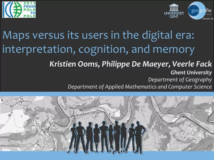 maps versus its users in the digital era interpretation