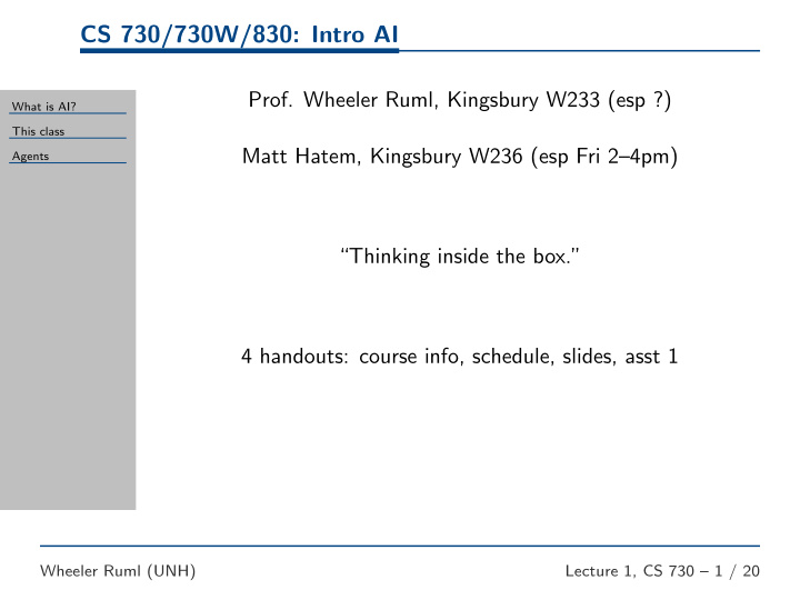 cs 730 730w 830 intro ai