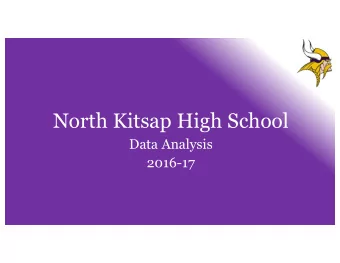 North Kitsap High School  Data Analysis  2016-17  Demographics  2 District Enrollment October