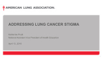 addressing lung cancer stigma