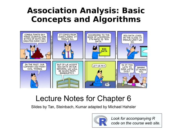 association analysis basic concepts and algorithms